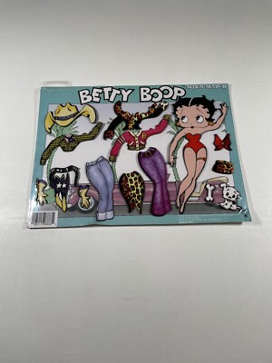 Vtg 90s Betty Boop Mix N Match Magnetic Dress Up Set 1995 New