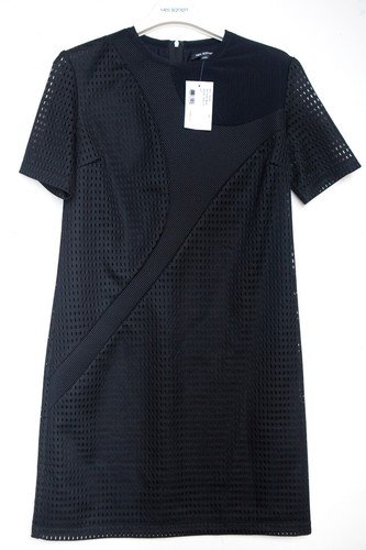 Neil Barrett, Brand New With Tags Neil Barrett Multi-Textural Techno Short Shift Dress 38 IT
