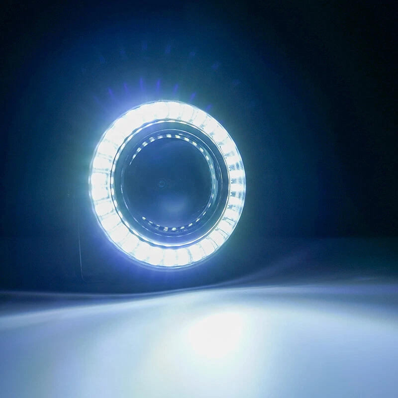 Pair 3" inch For Dodge Projector Fog Lights Lamps White&Yellow Turn Signal Combo - Image 4 of 4