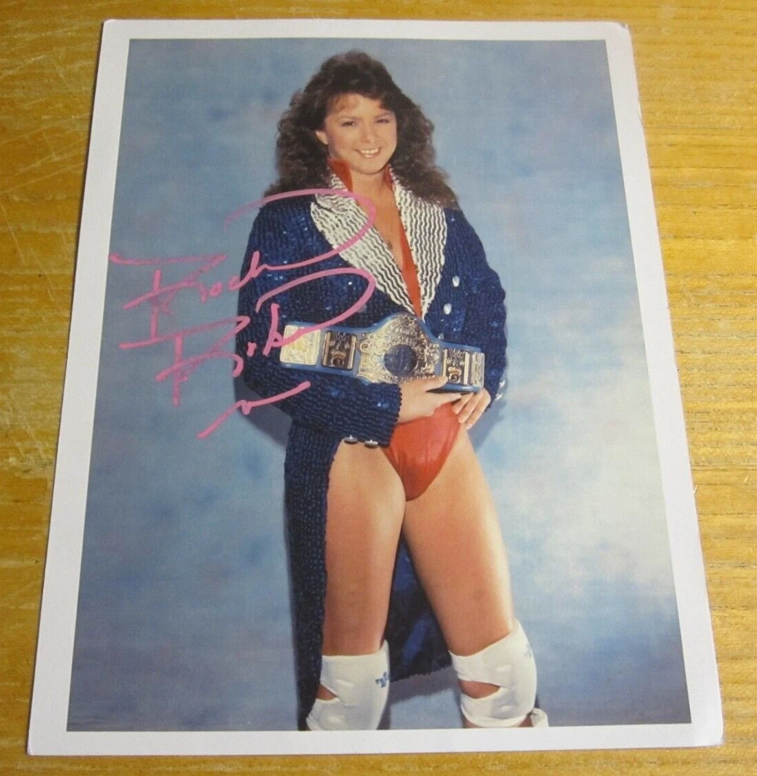 Rockin Robin Wrestler Autographed Signed 8.5X11 Photograph