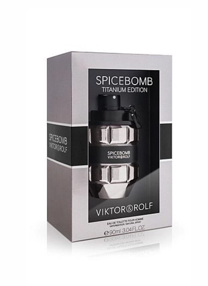 Raro Viktor & Rolf Spicebomb Edición Titanio Edición Limitada 3.04 OZ Foto 2 de 3