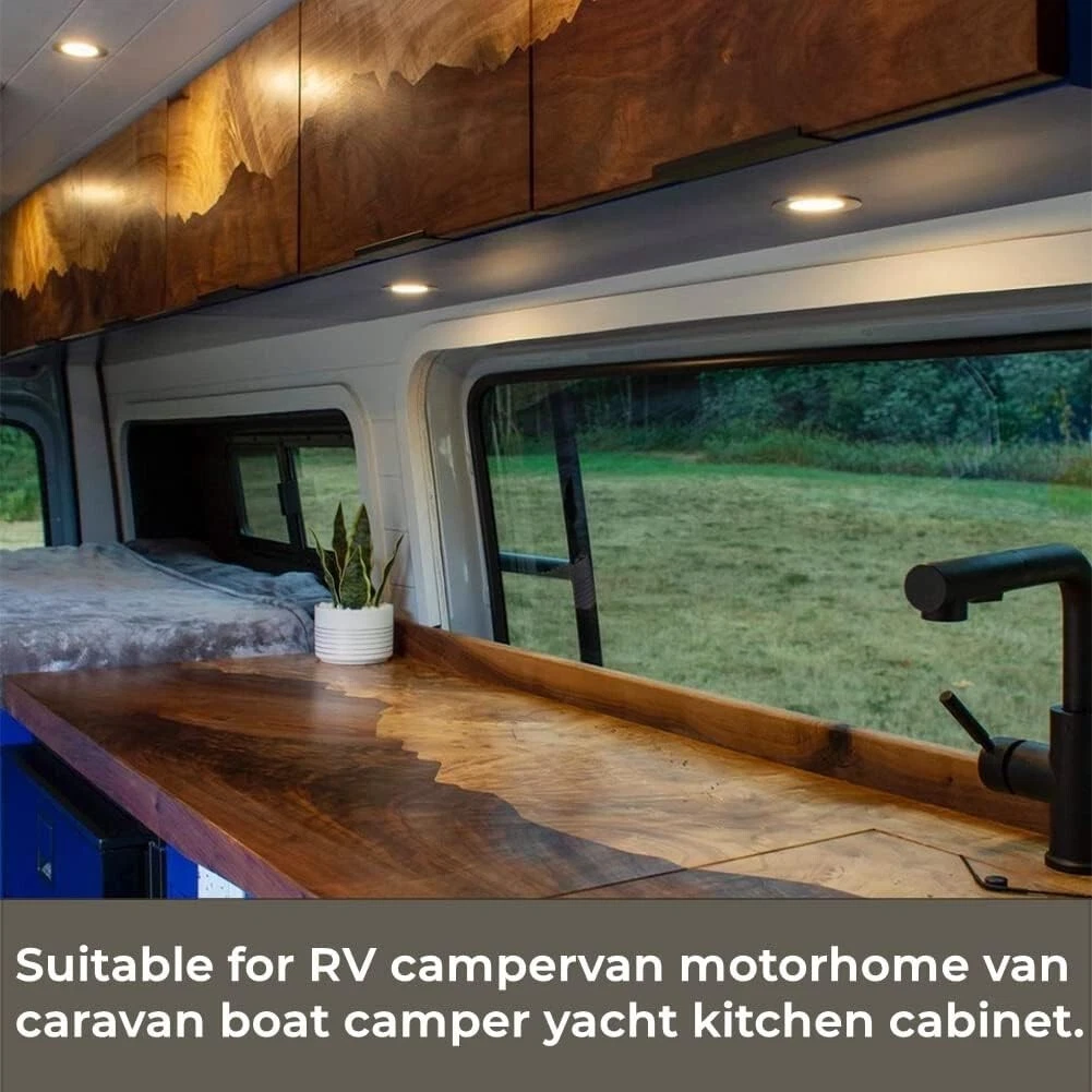 4 x DC 12V LED Downlights RV Campervan Recessed Ceiling Lights 2.5