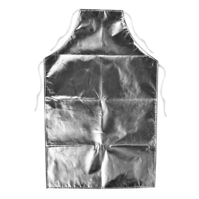 YANMIS Heat Resistant Apron Aluminum Foil Apron 1000°C Heat Resistant Apron High Tem...