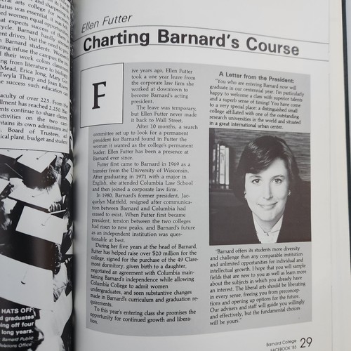 1985 Facebook Columbia University Barnard College Freshmen 1989 Yearbook NY - Picture 12 of 15