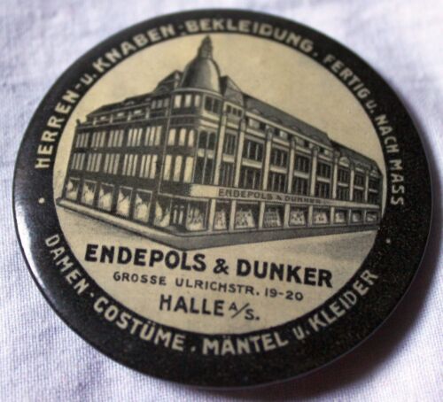Alter Werbespiegel Halle Emdepols & Dunker von ca.1915-30 - Bild 1 von 2