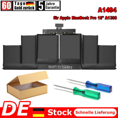 A1494 Akku für Apple Macbook Pro 15 '' A1398 Late 2013 Mid 2014 Batterie