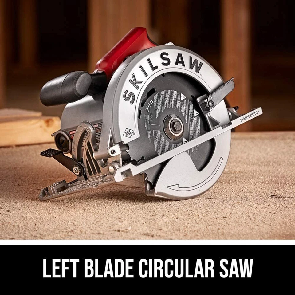 Skil SPT67M8-01 15 Amp 7-1/4 Inch Magnesium Left Blade Sidewinder Circular Saw - Image 2 of 4