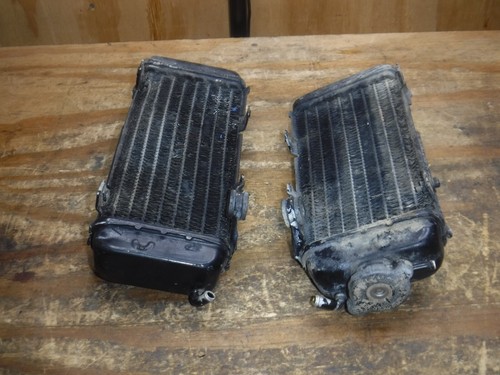 1988 Yz125 Radiators Left Right Cap Comb Coolant 1986 1987 1988 - Picture 5 of 6