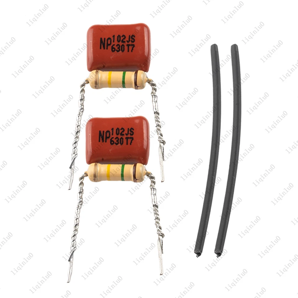 Kit de circuito de sangrado agudo de olla de volumen de guitarra de 2 piezas condensador 0,001 uf resistencia 150 k Foto 4 de 4