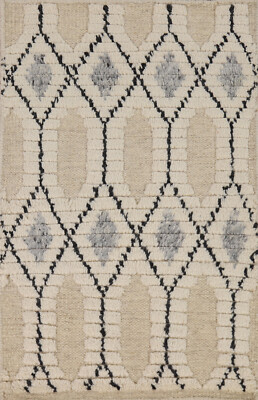 Custom Luxury Hand-Knotted Moroccan Wool Rug  Modern Home Decor 2x3 ft