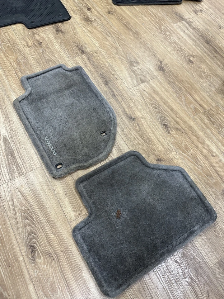 1990 - 1998 年沃尔沃 940 960 司机和后地毯垫 Oem 二手轿车灰色 — 第 3/4 张图片