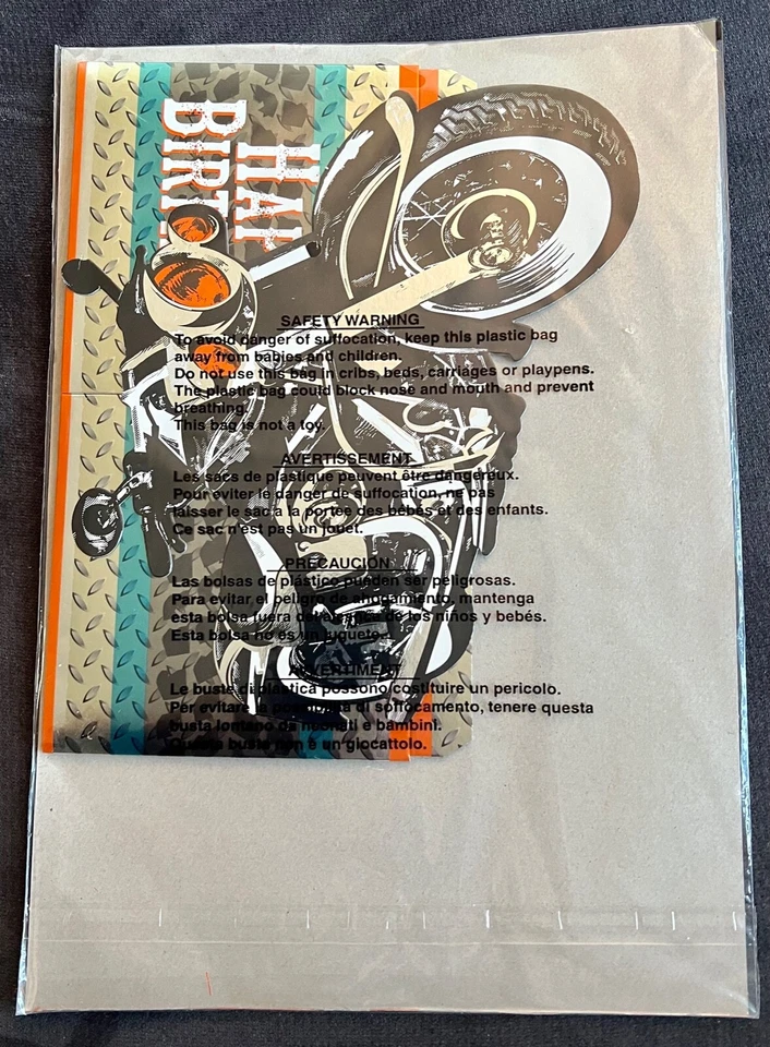 New/Sealed - Creative Converting Motorcycle Happy Birthday Centerpiece - New - Image 2 of 2