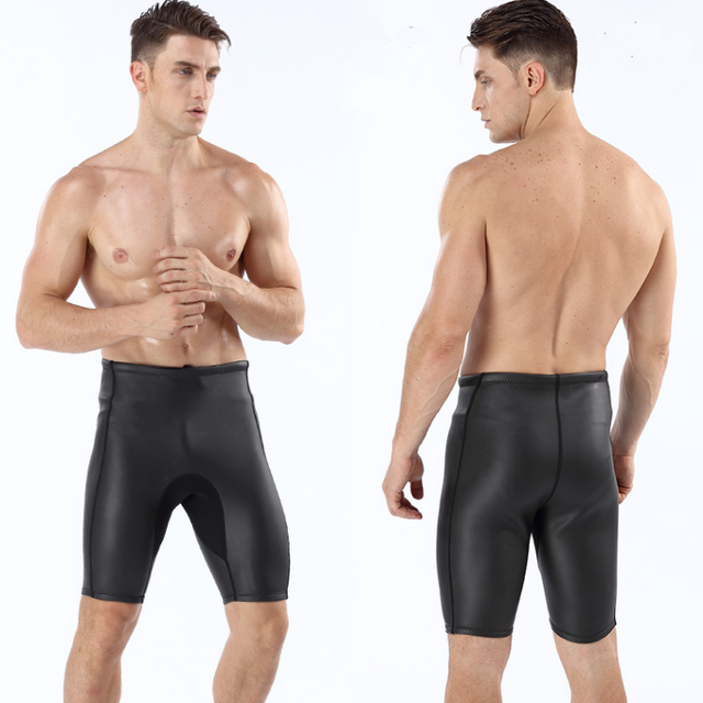 Men's 2mm Neoprene Diving Shorts Swim Scuba Surf Elastic Diving Shorts