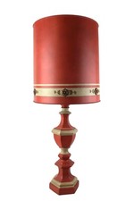 Neoclassical Salmon Pink Ivory Ceramic Table Lamp Matching Drum Shade 23"