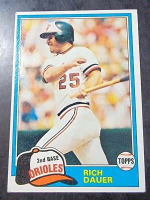 1981 Topps Baseball #314 Rich Dauer 