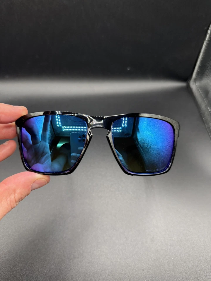 Lentes polarizadas Oakley Sliver XL pulidas zafiro negro iridio OO9341-0557 Foto 2 de 4