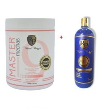 Robson Peluquero Tinting Mask BLUE Platinum 1L  MASTER MECHAS POWDER 500GR