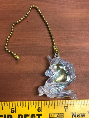 Iridescent Unicorn Ceiling Fan Pull Light Lamp Chain Plastic Extension Iridescent Unicorn Ceiling Fan Pull, Dragon Ceiling Fan Pull Cord