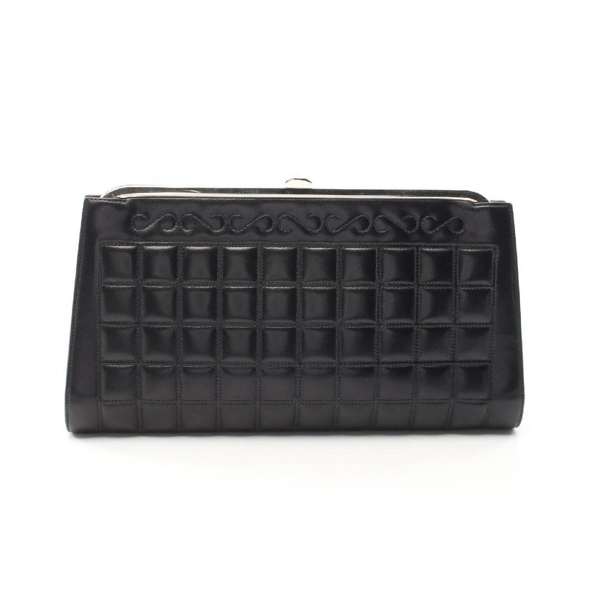 Chanel Lambskin Second Bag Clutch in Black 544114