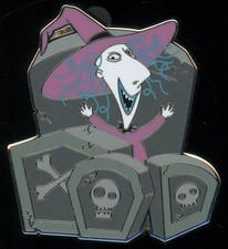 Nightmare Before Christmas Tropical/Beach Themed Fantasy Enamel Pin Set of 3 — listing 4