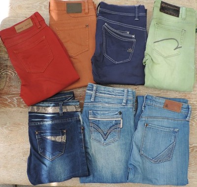 7 XS Jeans: Buena Vista Malibu, ONLY Coral Low, Dolce & Rosa, One Green Elephant