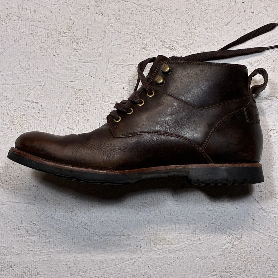 Timberland Hombres Kendrick Chukka Botas Cuero Marrón Impermeables Talla 8 A1SUH Foto 2 de 4