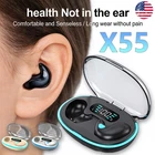 Wireless Stereo TWS Headphones Sleep Earbuds Painless In-Ear Invisible Earphones