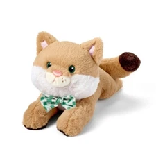 The Cuddle Collab Maple Cat Plush Stuffed Animal Toy Tan Bow Tie New With Tags