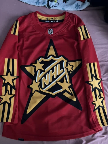 Adidas x drew house 2024 NHL All Star Game Jersey Red Size 42 NWT (IX5441) - Picture 1 of 4