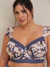 Torrid Underwire Longline Cap Sleeve Bra Size 2 NWT