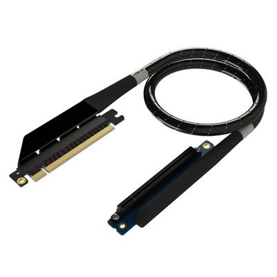 LINKUP PCIe 6.0 x16 Riser Cable | 40cm, Black