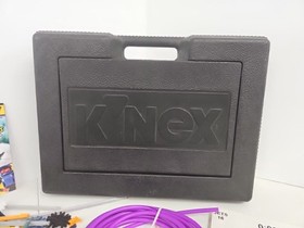 K'NEX Black Box Hard Carry Case  filled with Knex, Motor & Instructions As Is 