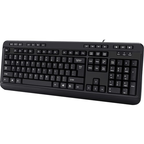 Adesso AKB-132HB- Multimedia Desktop Keyboard with 3-Port USB Hub (akb132hb) - Picture 5 of 6