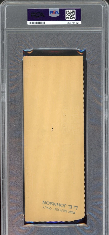 Walter Johnson Firmado Cheque PSA ADN Auténtico Nuevo Soporte Foto 2 de 2