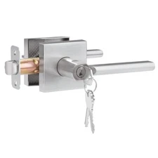 HOSOM Entry Door Handle with Lock and Key, Commercial and Residential Area, E...
