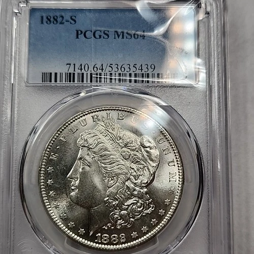 1882-S Morgan Silver Dollar PCGS MS64