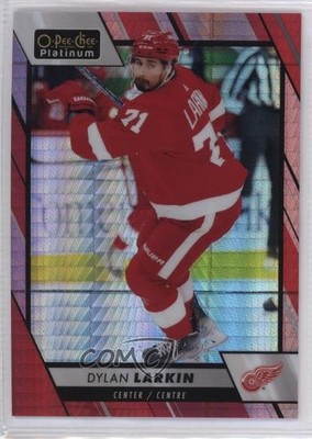 2023-24 O-Pee-Chee Platinum Red Prism 71/199 Dylan Larkin #48 1j6p