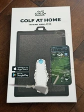 Golf Daddy Golf At Home No Ball Simulator Practice Mat Phone Stand Set