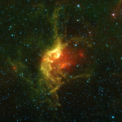 Wizard Nebula Cepheus WISE Hubble JPL NASA space telescope photo PIA12868