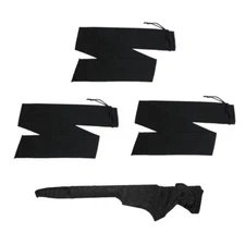 3pcs Black 54 inch Shotgun Rifle Gun Sock Gun Sleeve Hunting Storage Bags Cover