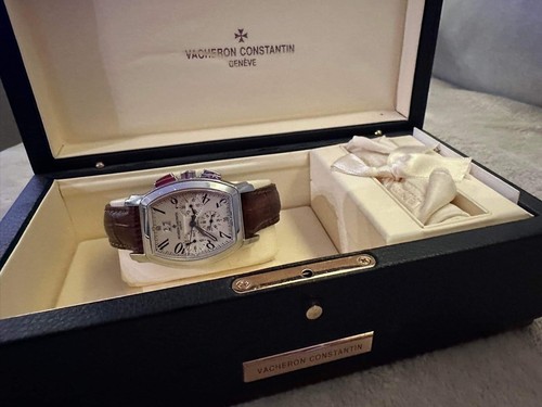 Vacheron Constantin Royal Eagle Silver Brown Leather Genuine with Box no papers
