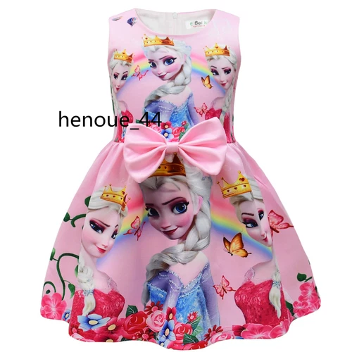 minnie stitch Cartoon Bowknot Dress Skirt Princess Party Birthday Fancy girl - Picture 21 of 69