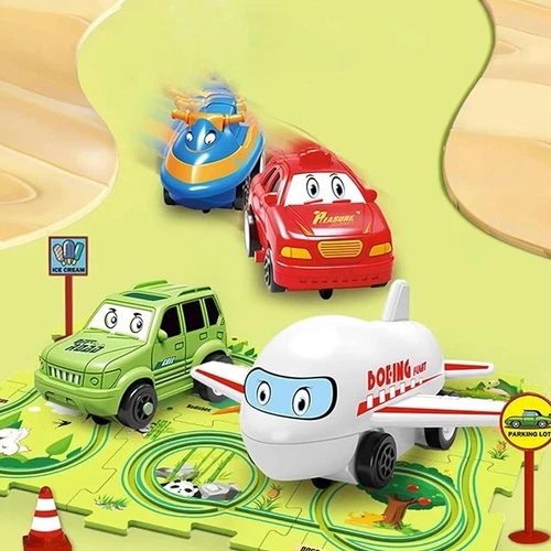 25pcs Electric Rail Car Puzzle Dinosaur Forest Space Ocean Theme Education Toys - Picture 5 of 27