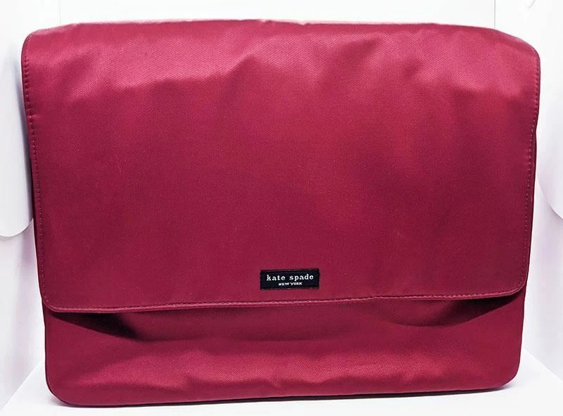 Kate Spade NY Red Computer Bag With Black Strap