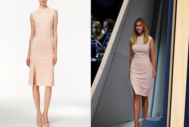 mock neck sheath dress