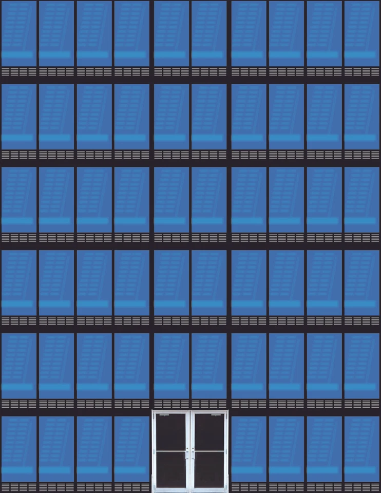 Background High-Rise Flat Front City Buildings for HO Scale Model Train Layout - Image 4 of 4