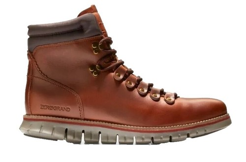 Cole Haan Men Grand + Lug Size 8 Boots Brown Leather C39937  display picture 2