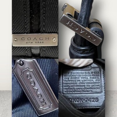 COACH Old Coach Accessory Pouch One Shoulder Leather and Canvas