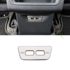 Rear USB Socket Switch Cover Trim Fit For VW Golf MK8 2020-2021 Silver Titanium