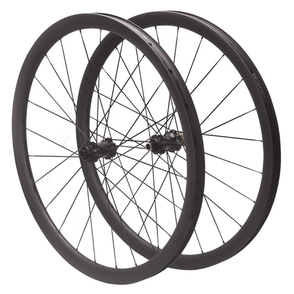 700C Carbon Fiber Wheelset Tubeless Clincher 38mm 50mm 60mm Depth